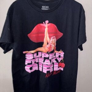 Nicki Minaj Super Freaky Girl Black Graphic T Shirt Men Large
